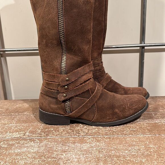 Suede and leather boot size 7 In good condition - Picture 2 of 7